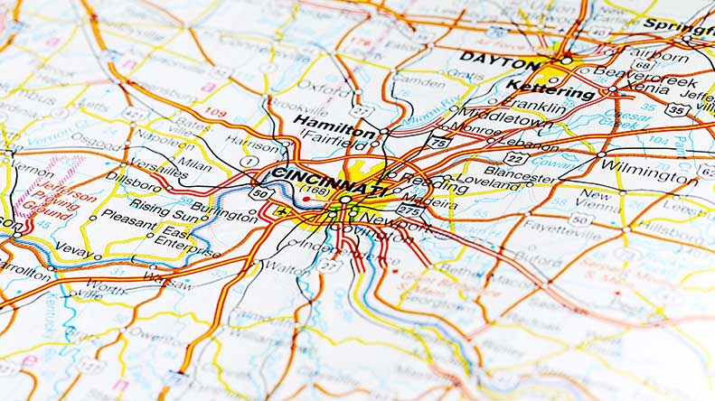 Map Of Cincinnati, OH - Cincinnati Drug & Alcohol Rehab | Detox & Addiction Treatment