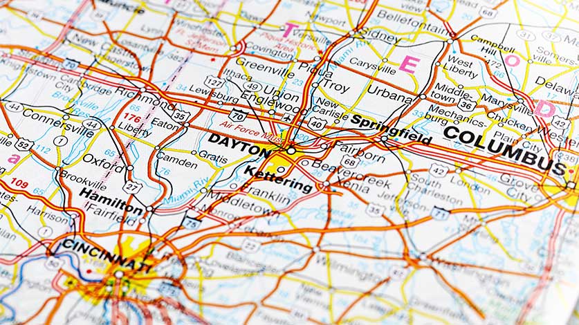 Map Of Dayton, OH - Dayton, Ohio Drug Rehab & Alcohol Treatment Options