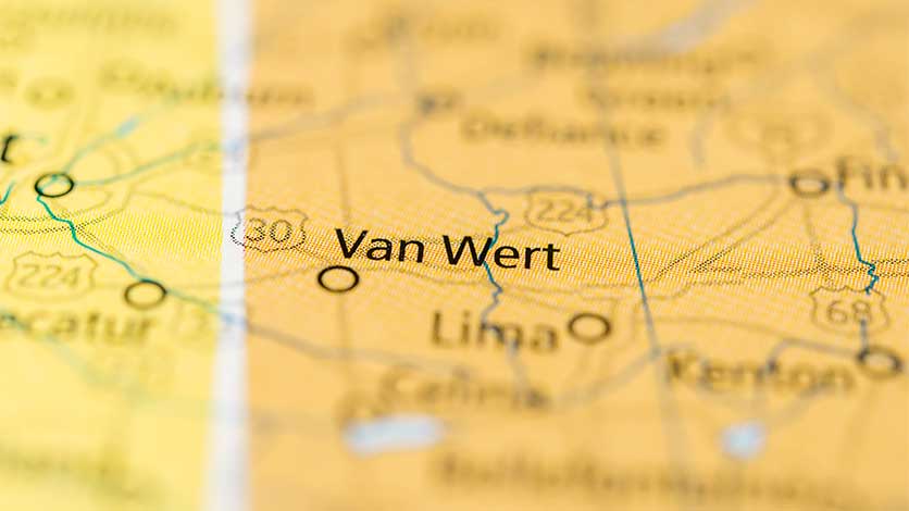 Map Of Van Wert, OH - Van Wert, Alcohol & Drug Rehab Center | Ohio Recovery Center