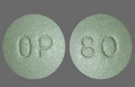 Green OxyContin 80 mg Extended Release