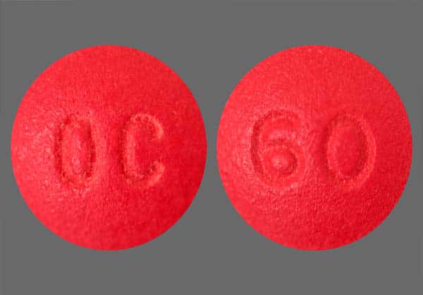 Red OxyContin 60 mg ER