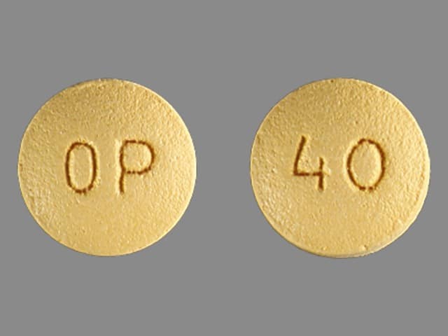 Yellow OxyContin 40 mg Extended Release