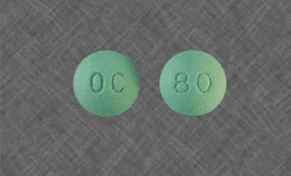 80 mg Green OxyContin Pills