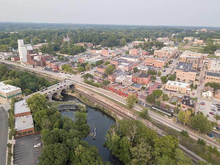 Aerial View Of Kent, OH-Kent, Ohio Alcohol & Drug Rehab Services