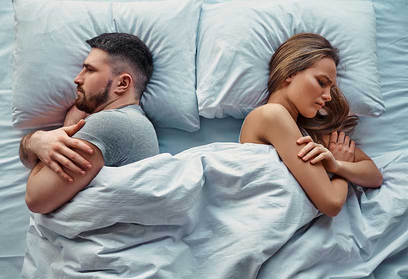 Couple Frustrated In Bed-Dilaudid & Sex | Effects Of Dilaudid On Sexual Function