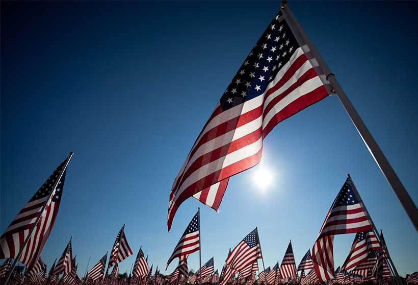 American Flags-How To Manage PTSD & Trauma On The Fourth Of July