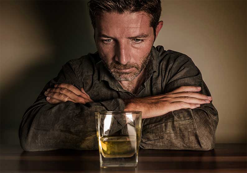 Man With Alcohol Use Disorder-Anxiety & Alcohol Addiction | Symptoms, Risk Factors, & Treatment