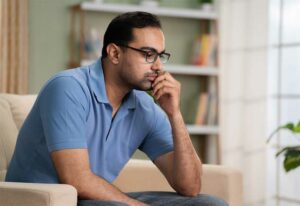 Man Thinking Negative Thoughts-10 Tips To Stop Ruminating